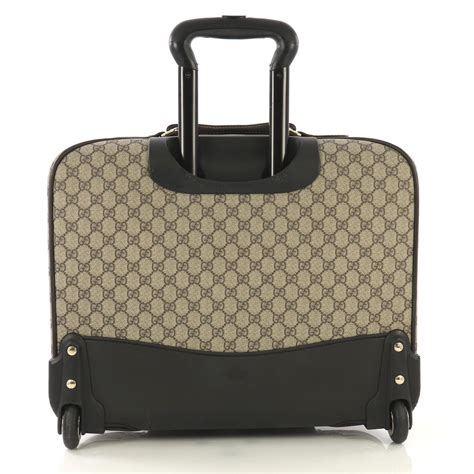 gucci wheeled luggage|large luggage gucci bag.